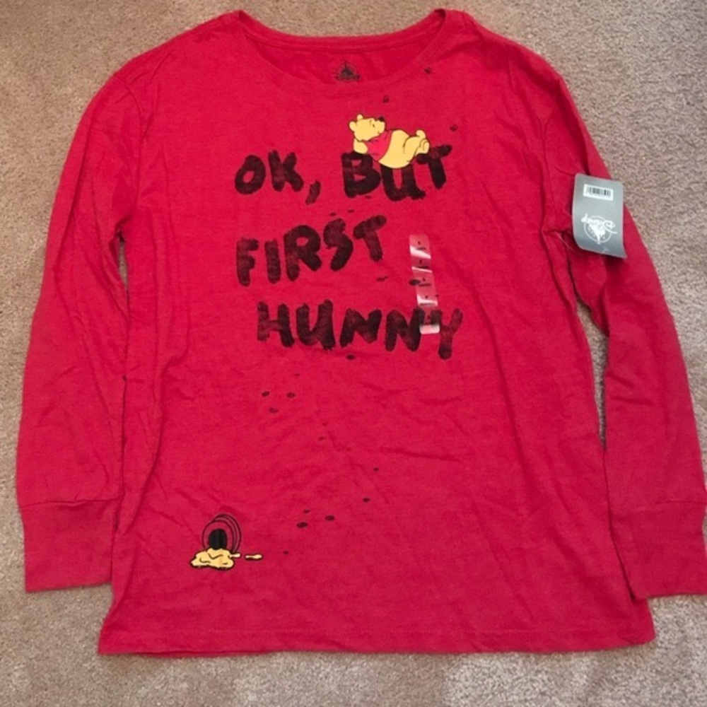 Disney Winnie the Pooh Red Long Sleeve T-Shirt